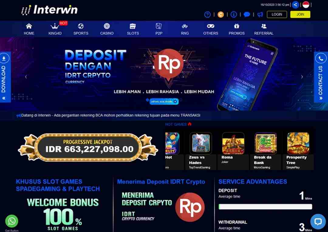 Casino trực tuyến tại Interwinvn thu hút nhiều cược thủ