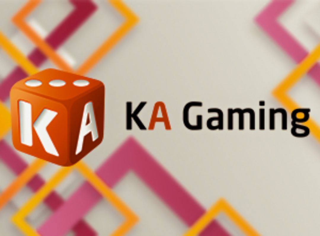 Logo nhà phát hành slot game KA Gaming cực kì nổi bật 