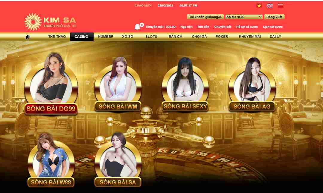 Casino đa dạng các thể loại tại Kimsa